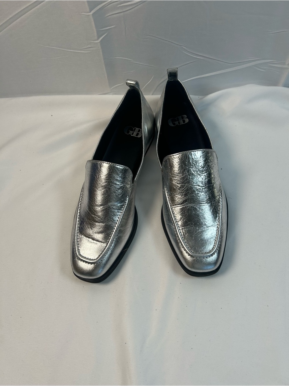 Gianni Bini Metallic Silver Men’s Slip-On Loafers 7M